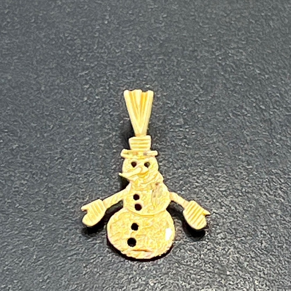 Michael Anthony MA 14K Yellow‎ Gold Frosty the Snowman Winter Holiday Xmas Charm